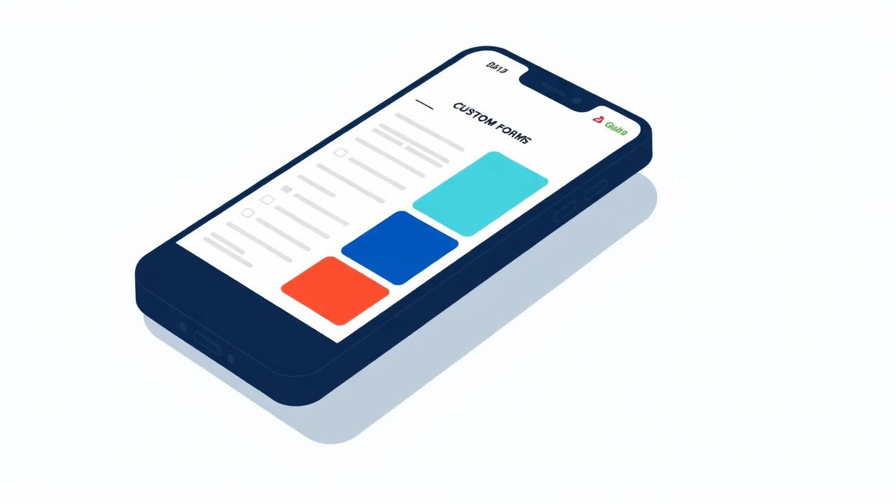 Stiliseret branded frontend på mobil